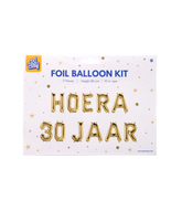 Gouden Ballonnen Set 30 Jaar Hoera 1,9m